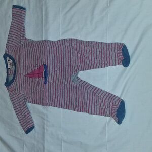 Just Pink Sailboat stripes